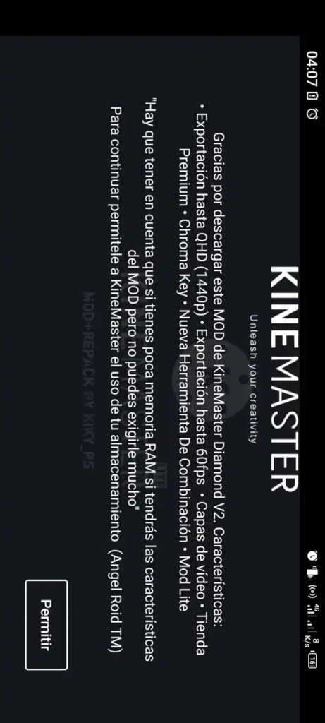 How to use kinemaster Diamond?