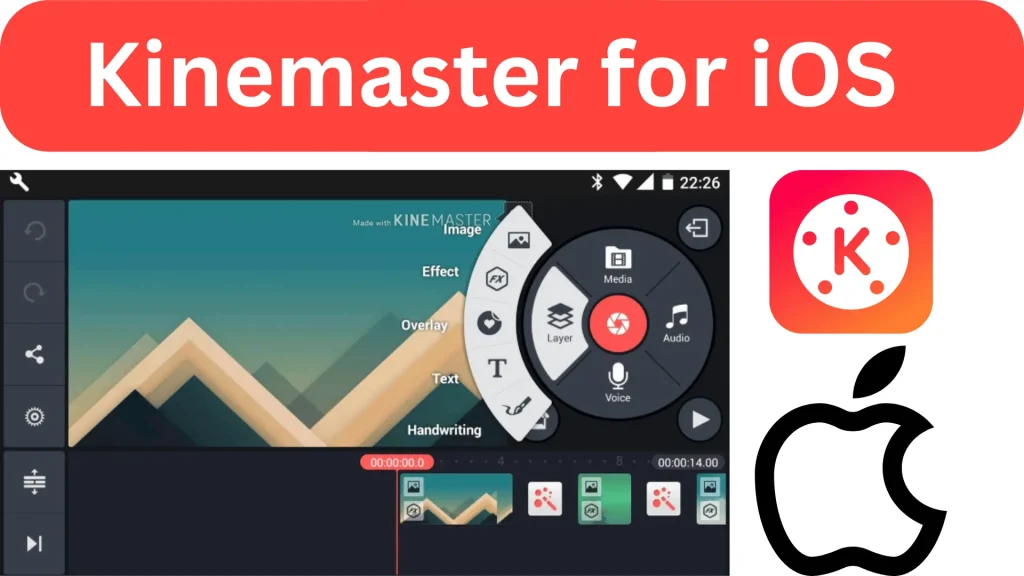 kinemaster interface for iOS