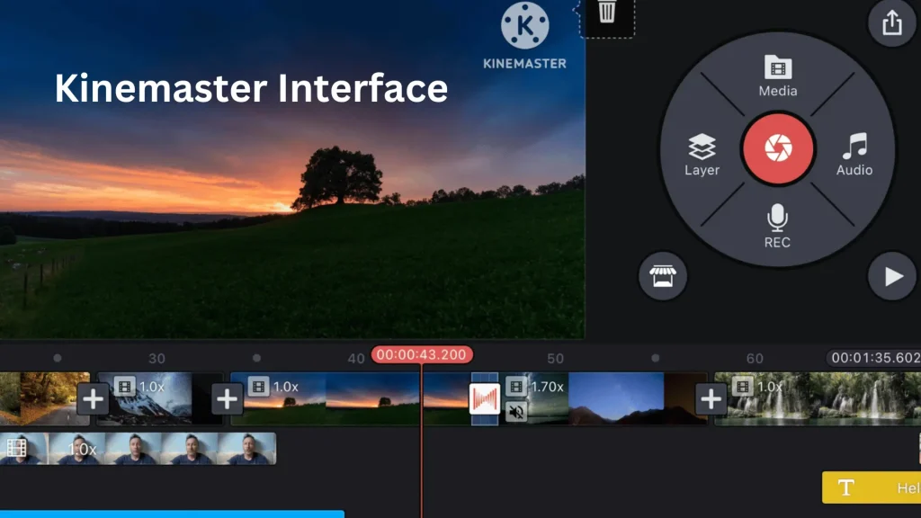 kinemaster vs alight motion: kinemaster user friendly interface